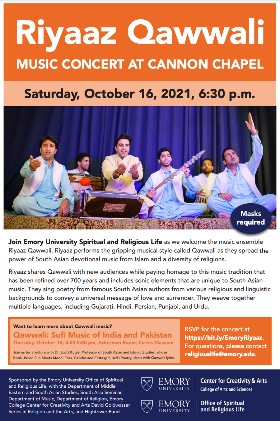 Riyaaz Qawwali concert poster