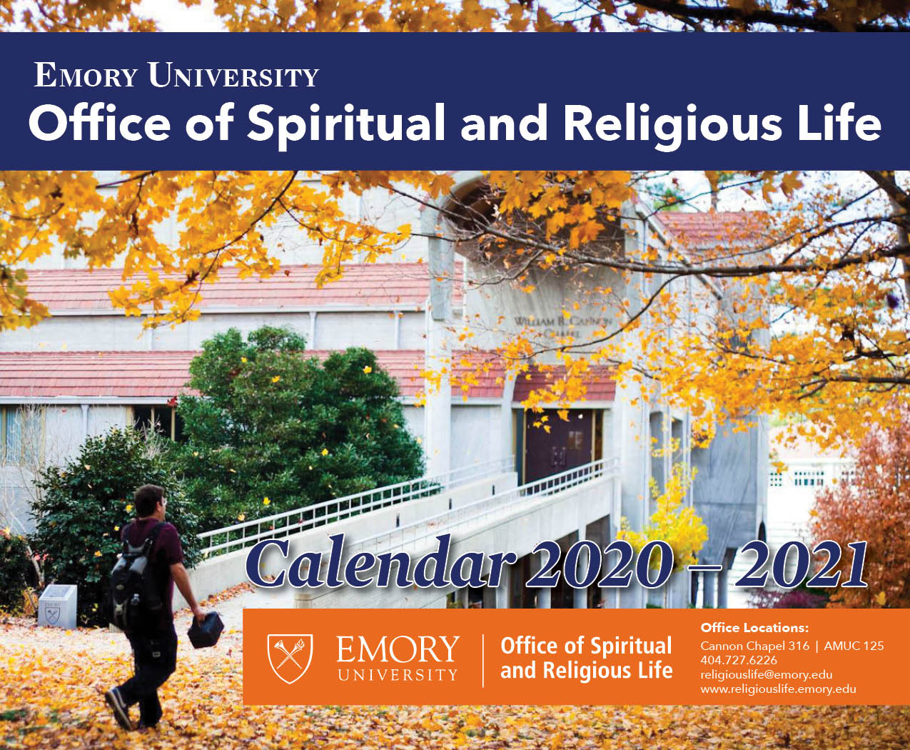 ORSL 2020-2021 Calendar with the Cannon Chapel on the cover