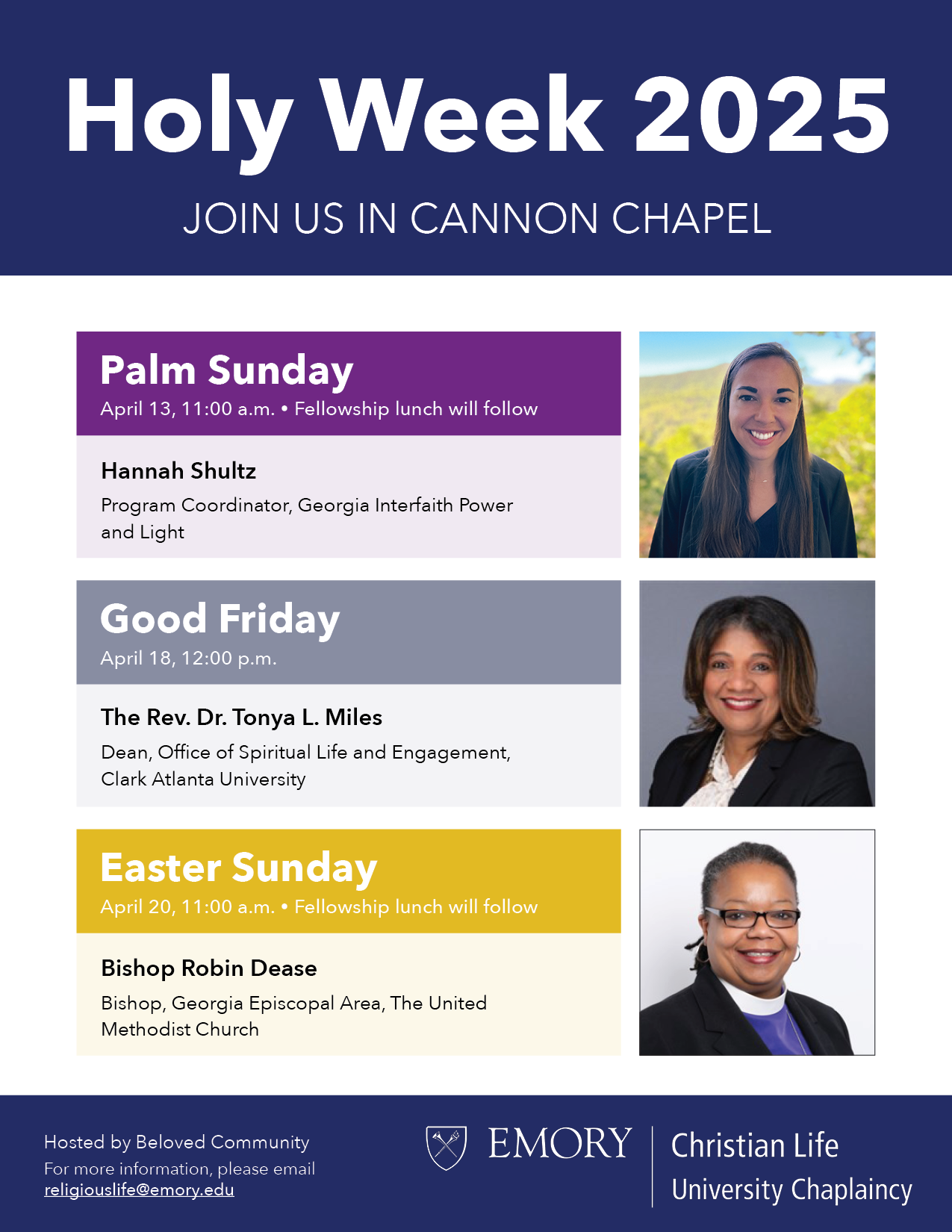 Poster for Holy Week 2023