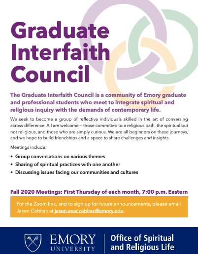 Graduate Interfaith Council Poster