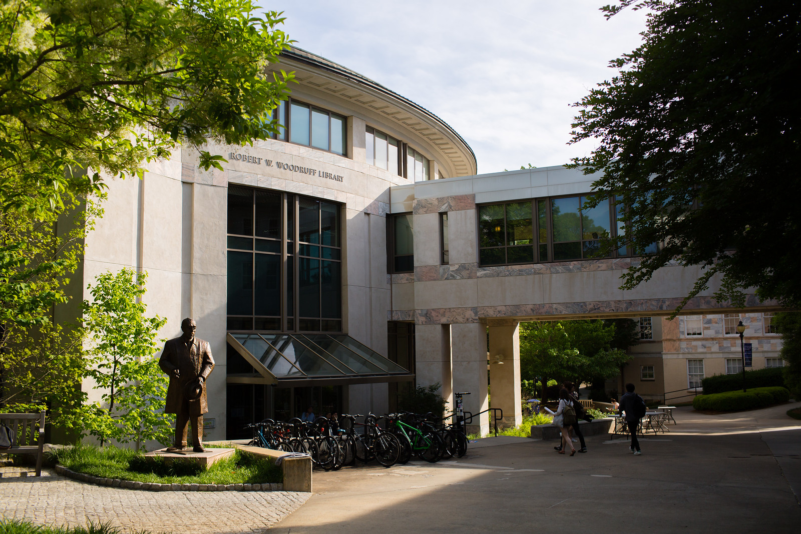 The Robert W. Woodruff Library on campus.